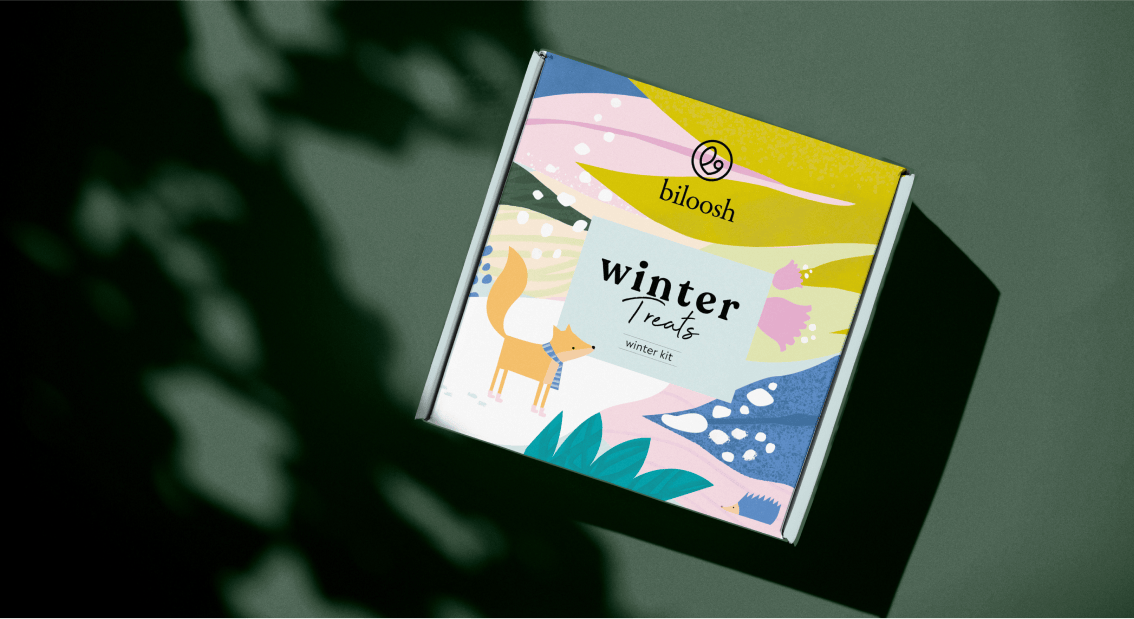 Biloosh Winter Treats seasonal gift kit